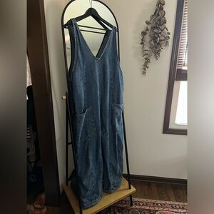 FP Free People Movement High Roller Jumpsuit Sapphire Blue XL
